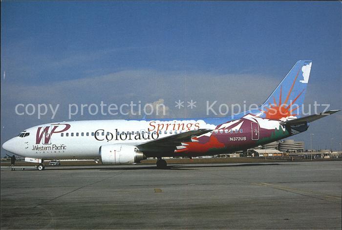 Flugzeuge Zivil Colorado Springs Western Pacific Boeing 737 N372US