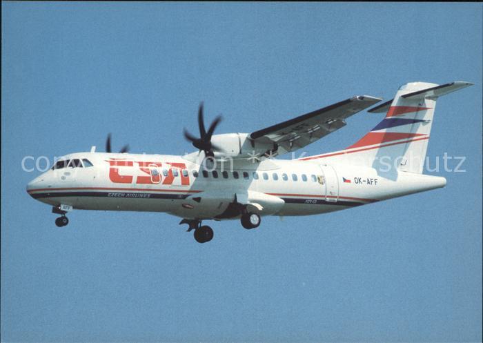 Flugzeuge Zivil CSA Aerospatiale Alenia ATR42-400 OK-AFF cn 491