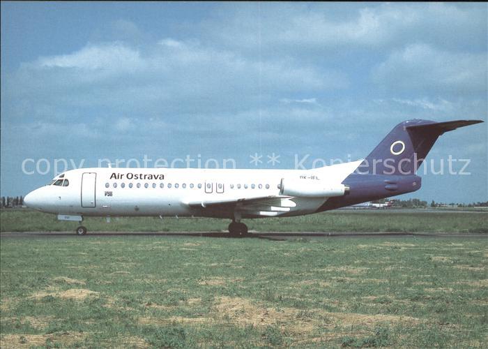 Flugzeuge Zivil Air Ostrava Fokker F28 Fellowship 4000