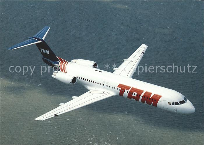 Flugzeuge Zivil TAM Transportes Aereos Regionais S.A. Fokker 100 PT-MRA