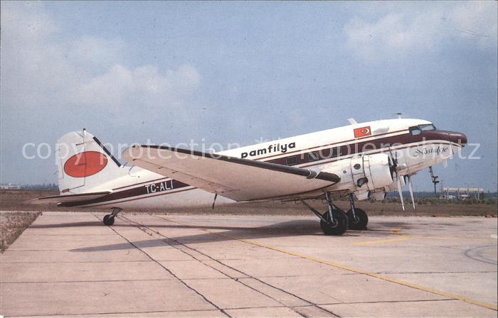 Flugzeuge Zivil Pamfilya DC-3C TC-ALI c/n 12830