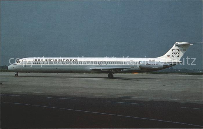 Flugzeuge Zivil Inex Adria Airways Super 80 YU-ANC