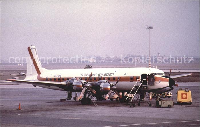 Flugzeuge Zivil Transair Sweden Douglas DC-7 SE-ERE