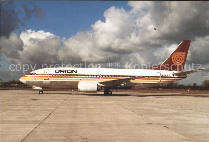 Flugzeuge Zivil Orion Aircraft of Yesterday B737-3T5 G-BLKE c/n 23063