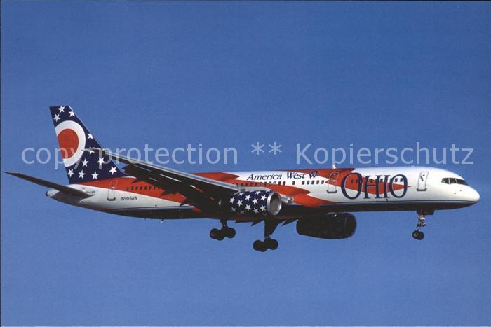 Flugzeuge Zivil America West Ohio Colour Boeing 757-257 N905AW c/n 23567/97