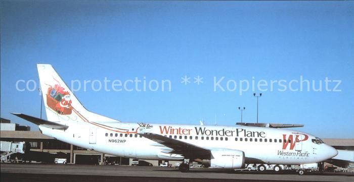 Flugzeuge Zivil Western Pacific Winter Wonder Plane Boeing 737-300 N962WP c/n un