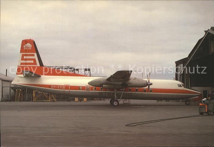 Flugzeuge Zivil Sterling Fokker F27 OY-STO c/n 10341