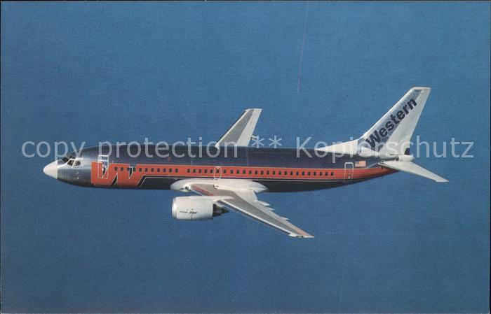 Flugzeuge Zivil Western Airlines Boeing 737-347