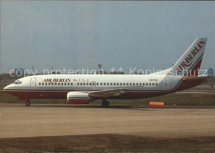 Flugzeuge Zivil Air Berlin Boeing 737-3Y0 N67AB