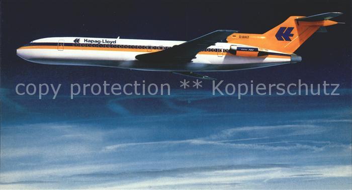 Flugzeuge Zivil Hapag Lloyd Boeing Jet 727-200 D-ANLT