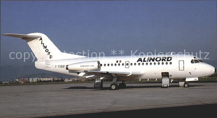 Flugzeuge Zivil Alinord Fokker F28 Mk1000 I-TIBB c/n 11010