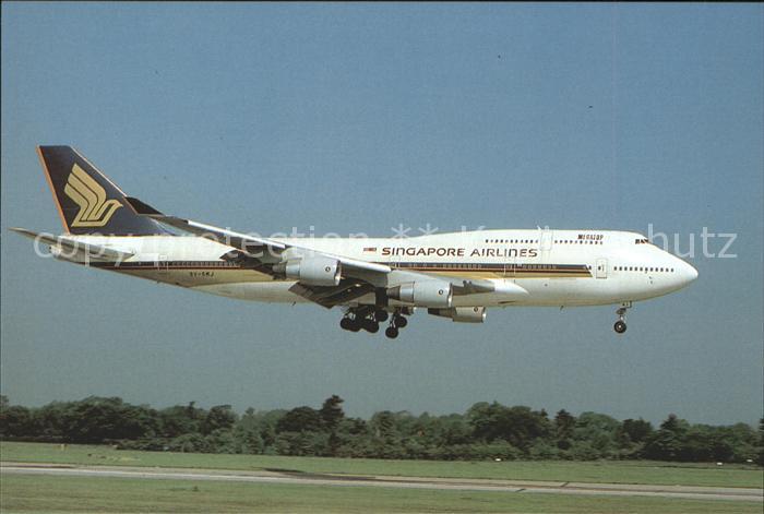 Flugzeuge Zivil Singapore Airlines B747-400 9V-SMJ c/n 25068
