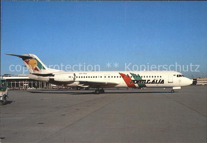 Flugzeuge Zivil Portugalia Fokker 100 CS-TPA
