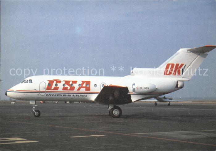 Flugzeuge Zivil CSA Czechoslovak Airlines Yakolev YAK-40 OK-GEN