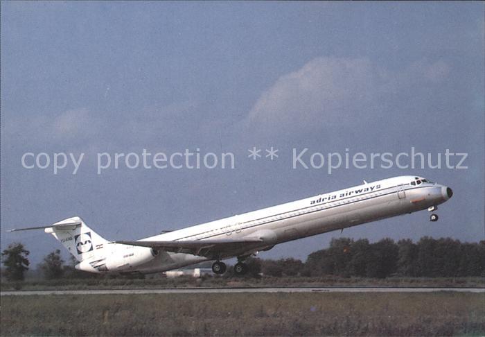 Flugzeuge Zivil Adria Airways McDonnell Douglas MD-82 Y