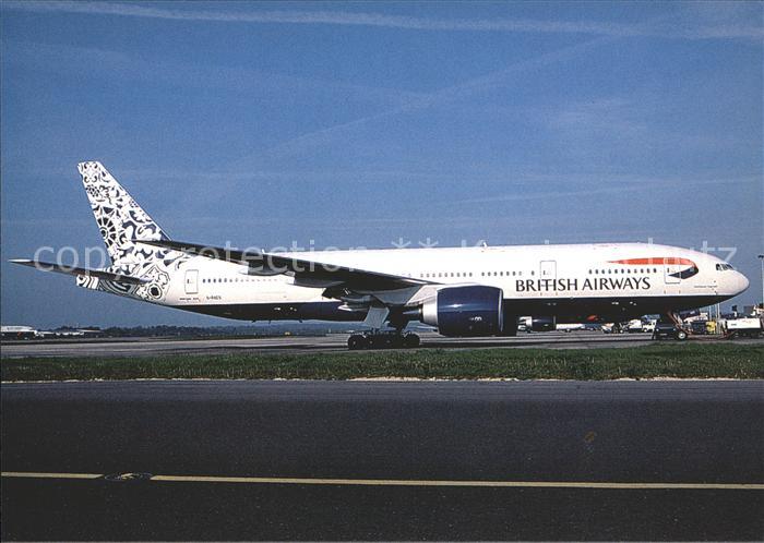 Flugzeuge Zivil British Airways Delftblue Daybreak col. Boeing B-777-236 G-RAES