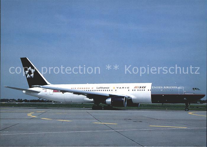 Flugzeuge Zivil United Airlines Star Aliance col. B-767
