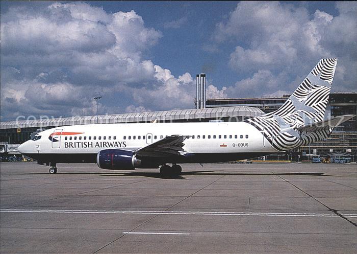 Flugzeuge Zivil British Airways Waves & Cranes col. B-737300 G-ODUS