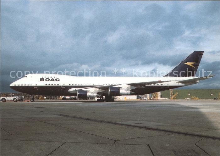Flugzeuge Zivil BOAC Boeing 747-136 G-AWNA cn 19761