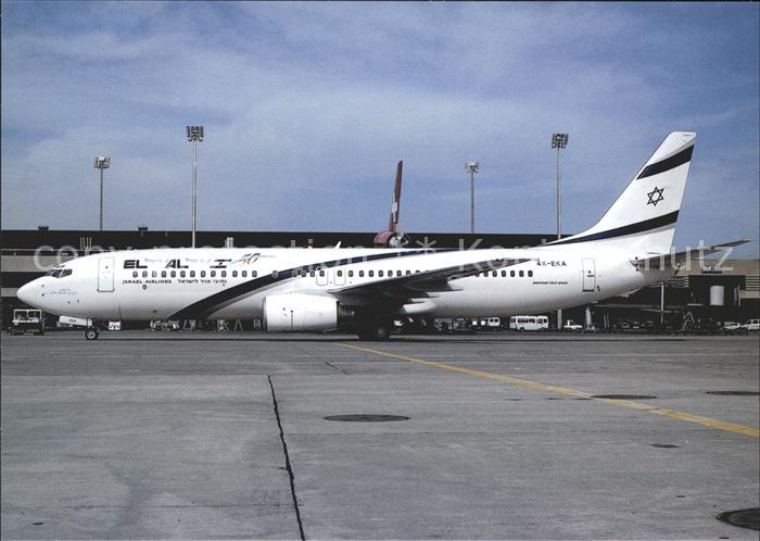 Flugzeuge Zivil EL AL Israeli Airlines Boeing B-737-858