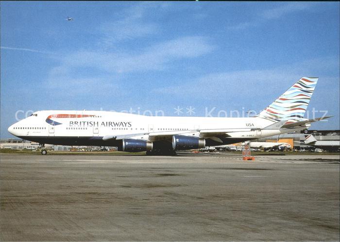 Flugzeuge Zivil British Airways Waes of the City col. B-747-400 G-BNLX