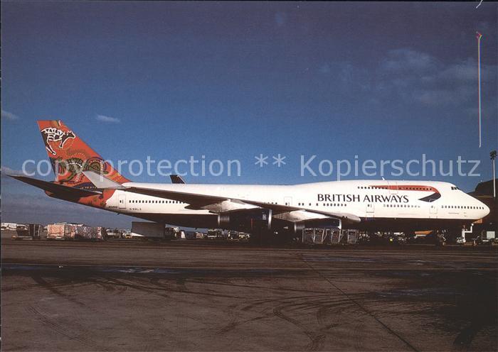 Flugzeuge Zivil British Airways Wunala Dreaming red col