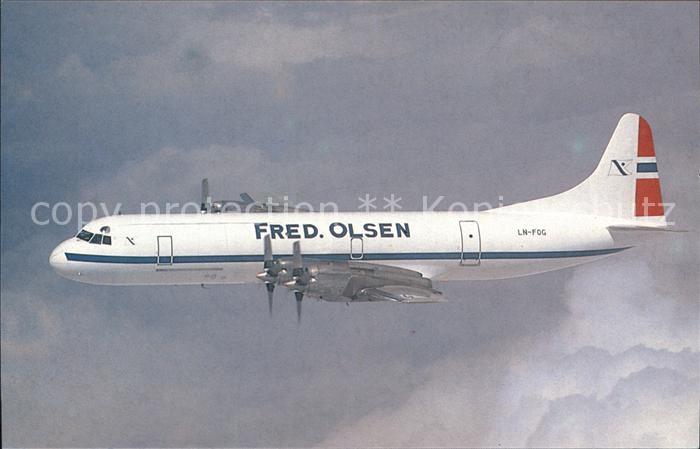 Flugzeuge Zivil Fred Olsen Lockheed L-a88AF Electra LN -FOG c/n 1143