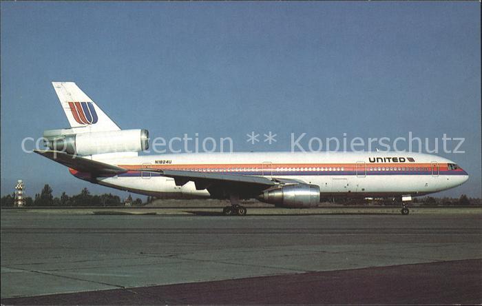 Flugzeuge Zivil United McDonnell Douglas DC-10-10 N1824U S/N 46623
