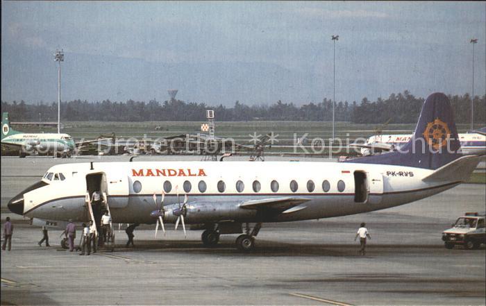 Flugzeuge Zivil Mandala Viscount 816 PK-RVS