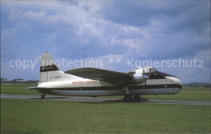 Flugzeuge Zivil British United Bristol 170 Mk 32 Freigh