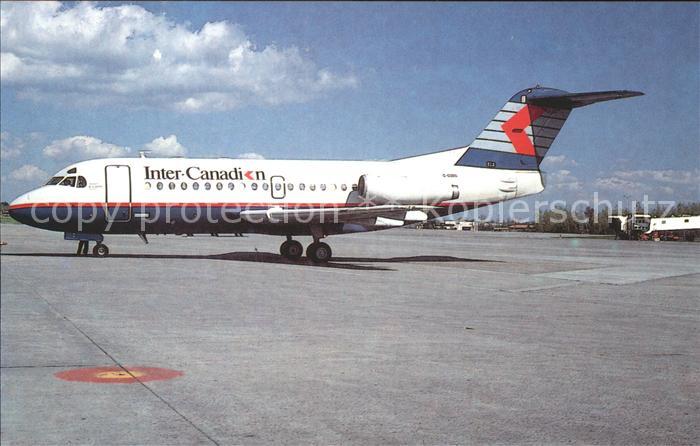 Flugzeuge Zivil Inter Canadian Fokker F28-1000 C-GQBS c/n 11013