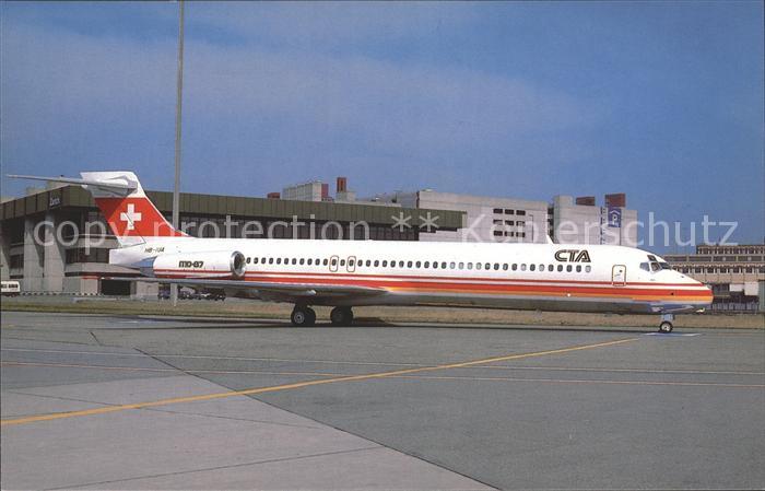 Flugzeuge Zivil CTA Compagnie de Transport Aerien McDonnell Douglas MD-87 HB-IUA