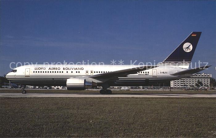 Flugzeuge Zivil Lloyd Aereo Boliviano Boeing 767-204 c/n 23072 G-BLKV