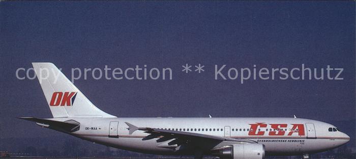 Flugzeuge Zivil CSA A310-304 c/n 564 OK-WAA