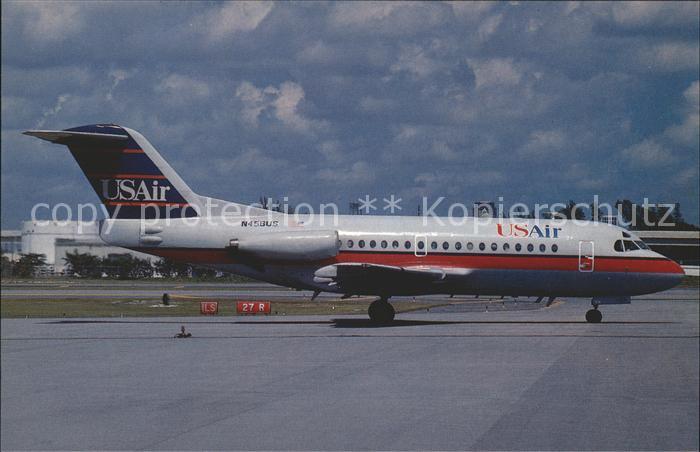 Flugzeuge Zivil USAir Fokker 28-1000 c/jn 11035 N456US