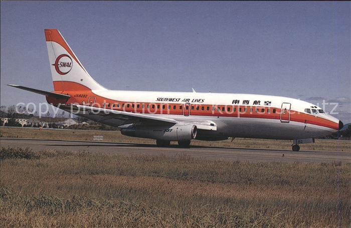 Flugzeuge Zivil Southwest Air Lines Boeing 737-2QA Adv. c/n 24103 JA8282