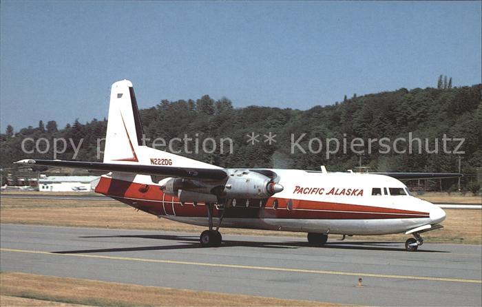 Flugzeuge Zivil Pacific Alaska Airlines Fokker F-27A N222DG MSN 61