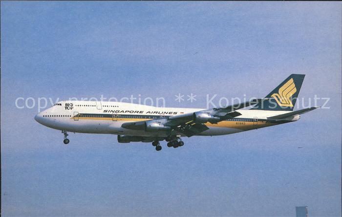 Flugzeuge Zivil Singapore Airlines Boeing 747-312 N118KD