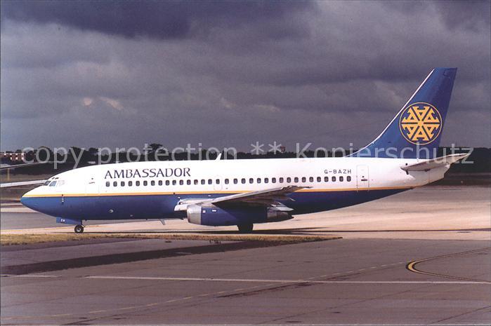 Flugzeuge Zivil Ambassador Boeing 737-200 G-BAZH