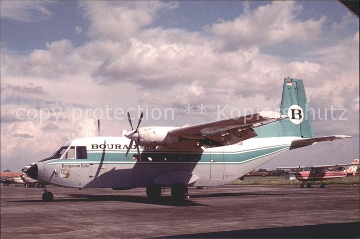 Flugzeuge Zivil Bouraq Indonesia Airlines IPTN CASA 212-A4 Srs 100 Aviocar PK-IC