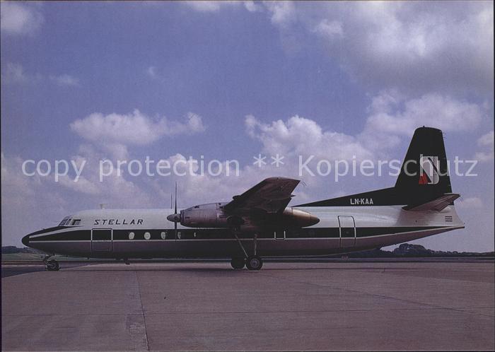 Flugzeuge Zivil Stellair Airfreighter Fairchild FH-227B LN-KAA c/n 537