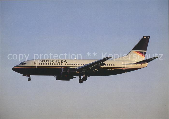 Flugzeuge Zivil Deutsche BA Boeing 737-3L9 D-ADBA c/n 26441