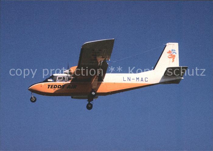Flugzeuge Zivil Teddy Air A/S BN 2A-21 Islander LN-MAC ex G-BCWO cn 431