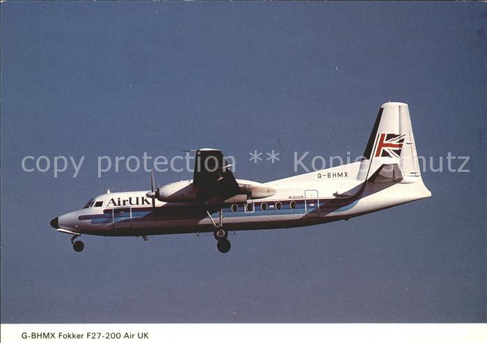 Flugzeuge Zivil Air UK Fokker F27-200 G-BHMX