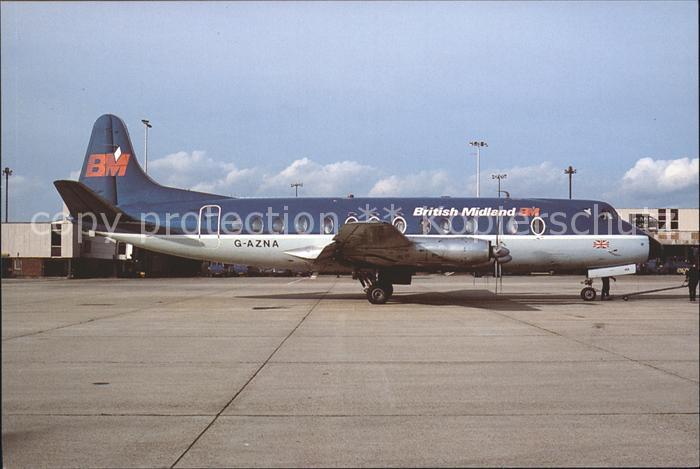 Flugzeuge Zivil British Midland Vickers 813 Viscount G-AZNA c/n 350