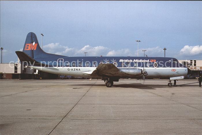 Flugzeuge Zivil British Midland Vickers 813 Viscount G-AZNA c/n 350