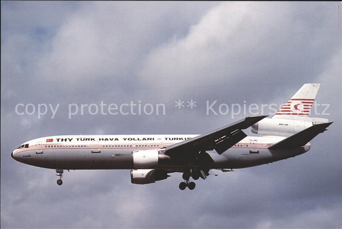 Flugzeuge Zivil THY Tuerk Hava Vollari Douglas DC-10 10 TC-JAU c/n 46705