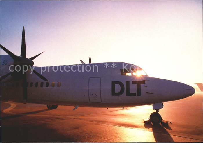 Flugzeuge Zivil DLT Fokker 50