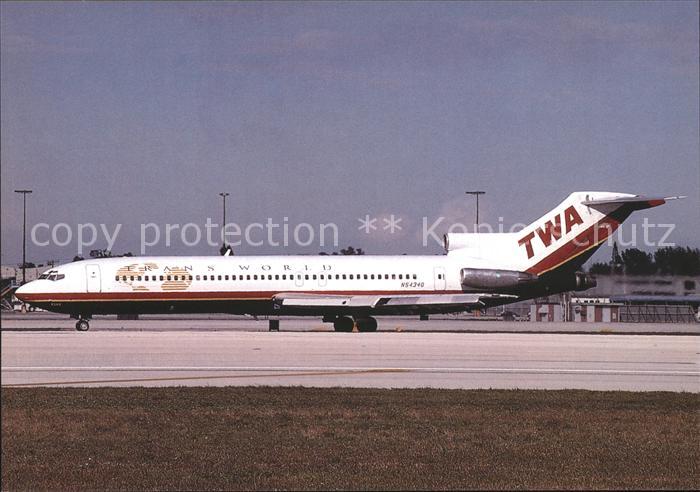 Flugzeuge Zivil TWA Trans World Airlines Boeing 727-231