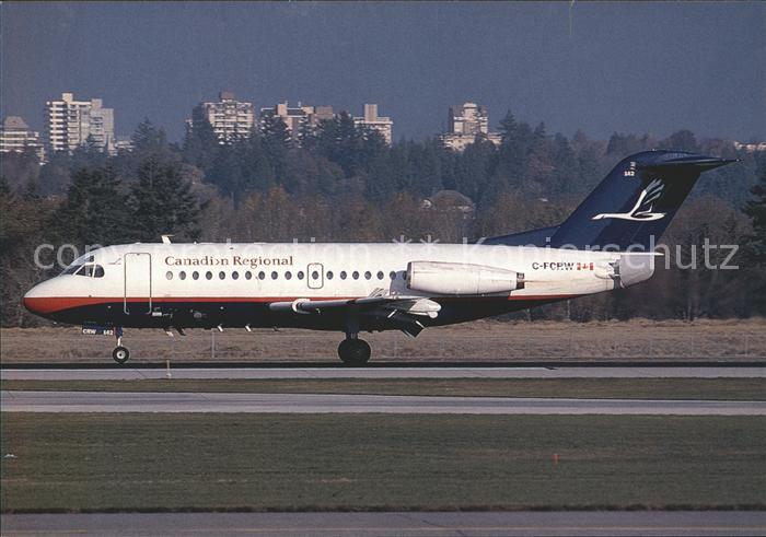 Flugzeuge Zivil Canadian Regional F28-1000 C-FCRW c/n 11029